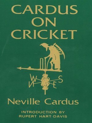 cover image of Cardus on Cricket